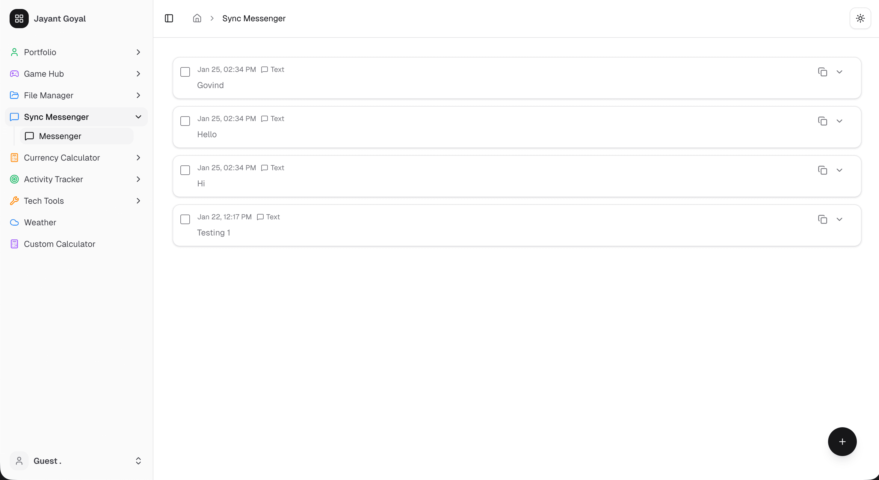 Sync Messenger
